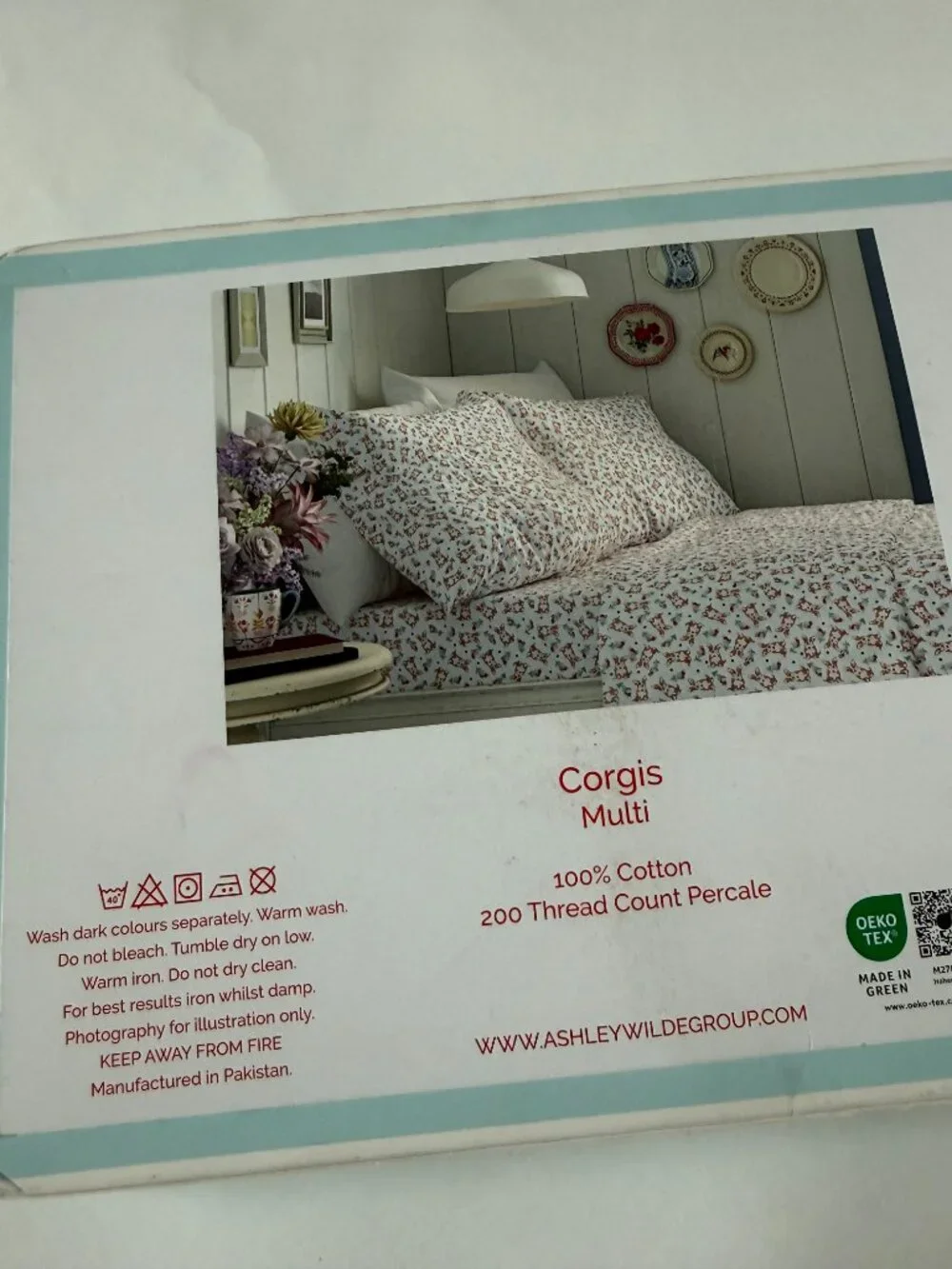 Cath Kidston London Corgi Multi Dog Standard Pillow Cases Lot 100% Cotton NEW